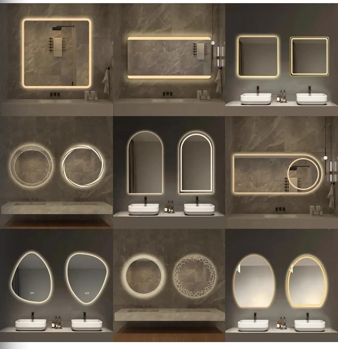 MAkkah Tiles-Bathroom Mirror